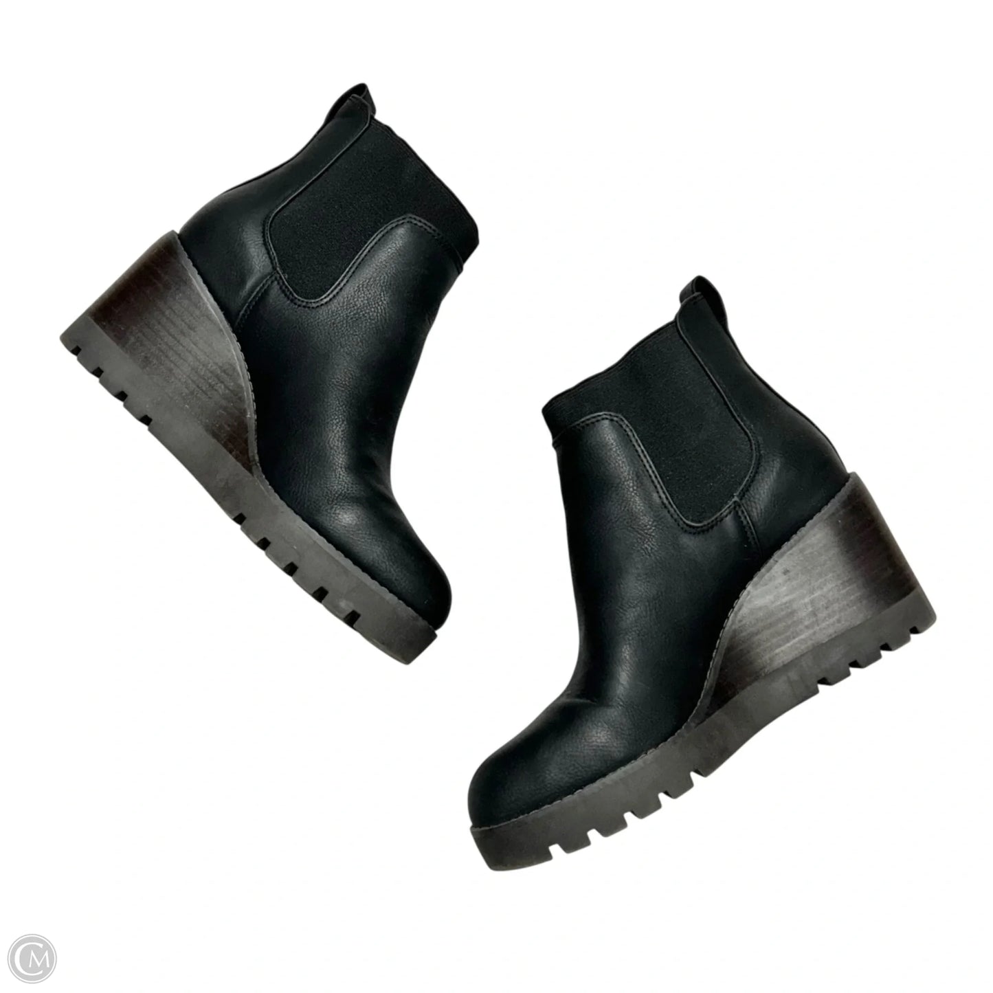 Boots Ankle Heels By Crown Vintage In Black, Size: 8