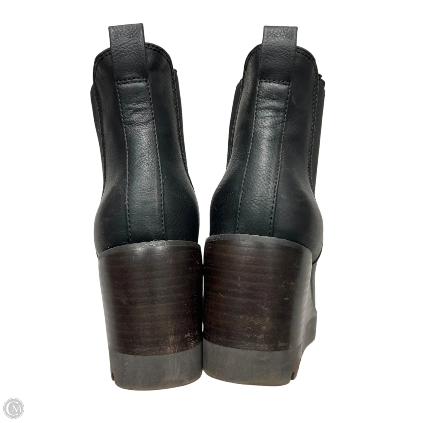 Boots Ankle Heels By Crown Vintage In Black, Size: 8