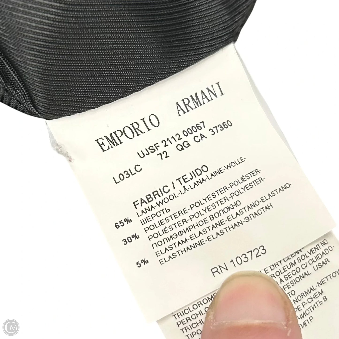 Coat Peacoat By Emporio Armani In Grey, Size: S