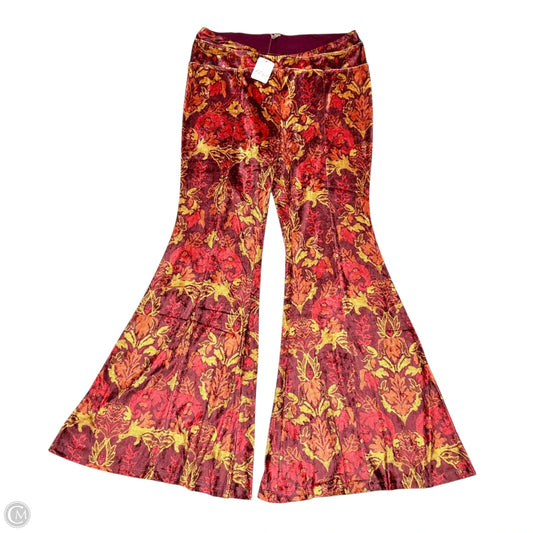 Pants Wide Leg By Free People In Orange & Purple, Size: L