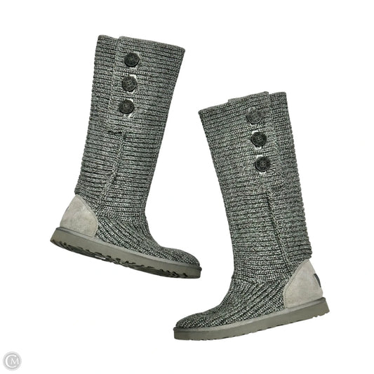 Boots Designer By Ugg In Grey, Size: 10