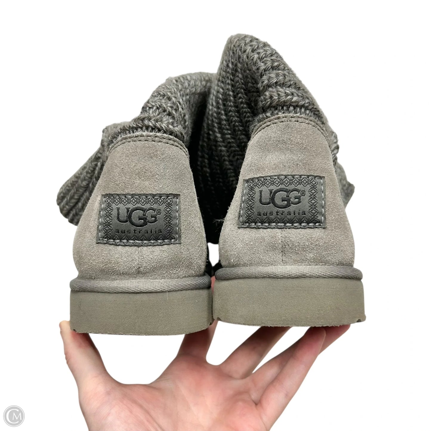 Boots Designer By Ugg In Grey, Size: 10