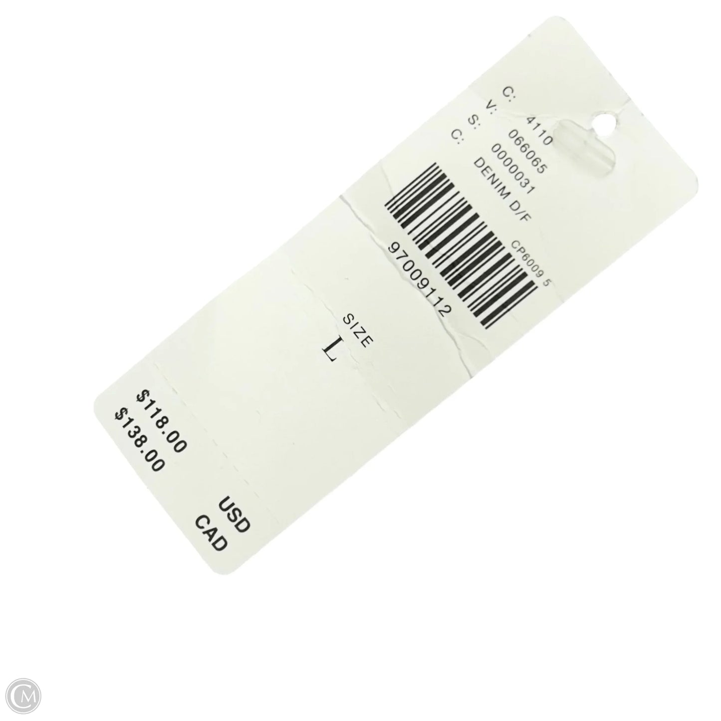 Top Short Sleeve By Pilcro In Blue Denim, Size: L