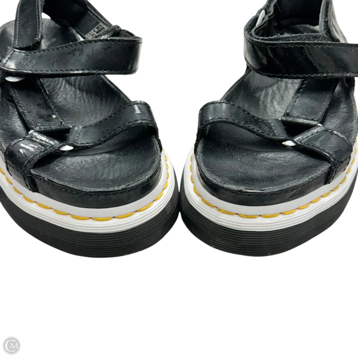 Sandals Heels Platform By Dr Martens In Black, Size: 9