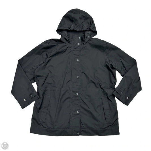 Jacket Windbreaker By Athleta In Black, Size: 1x