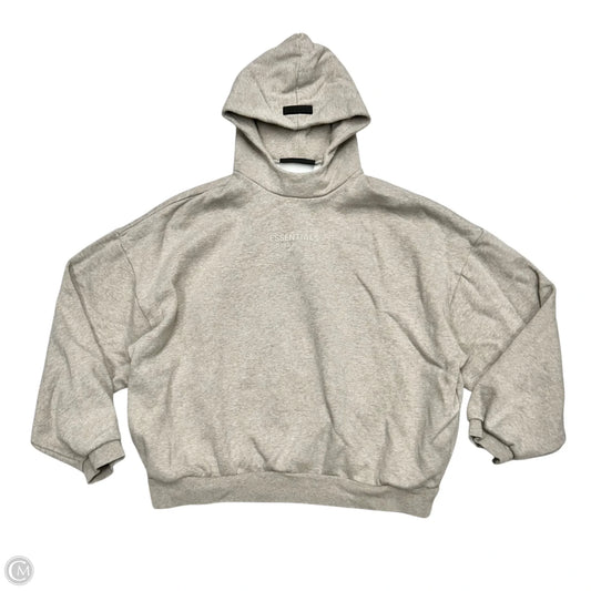 Sweatshirt Hoodie By Essentials Fear Of God In Taupe, Size: Xl