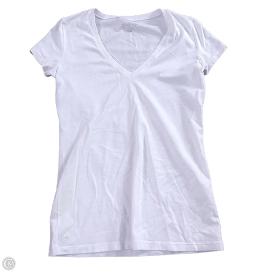 Top Short Sleeve Designer By Lilly Pulitzer In White, Size: Xxs