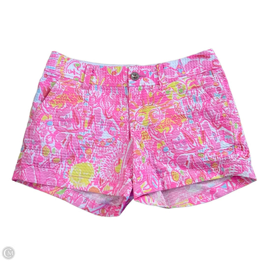 Shorts Designer By Lilly Pulitzer In Pink & White, Size: 2