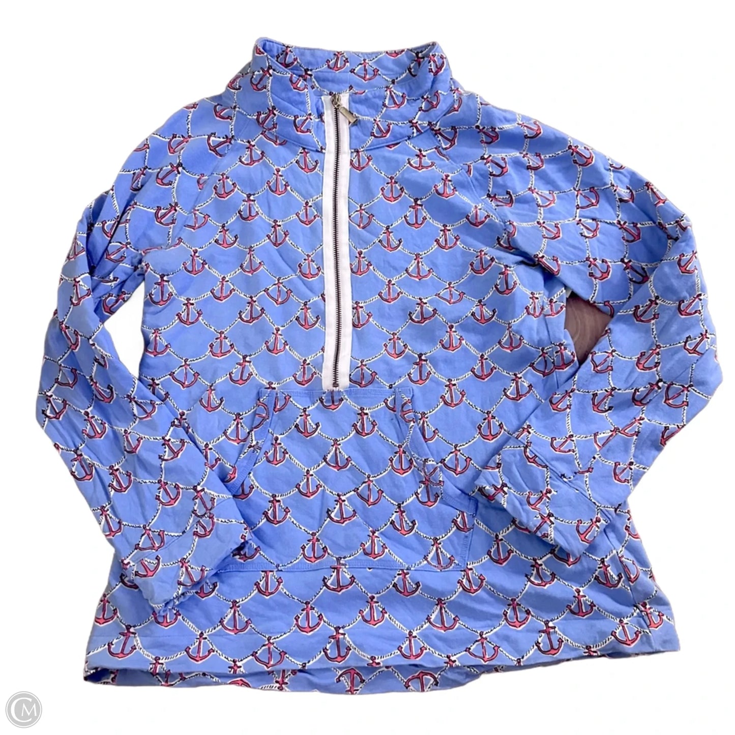 Sweatshirt Designer By Lilly Pulitzer In Blue & Red, Size: L