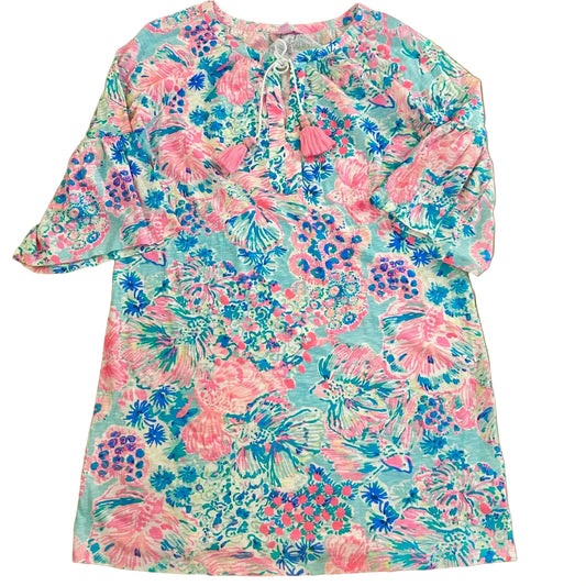 Dress Designer By Lilly Pulitzer In Blue & Pink, Size: L