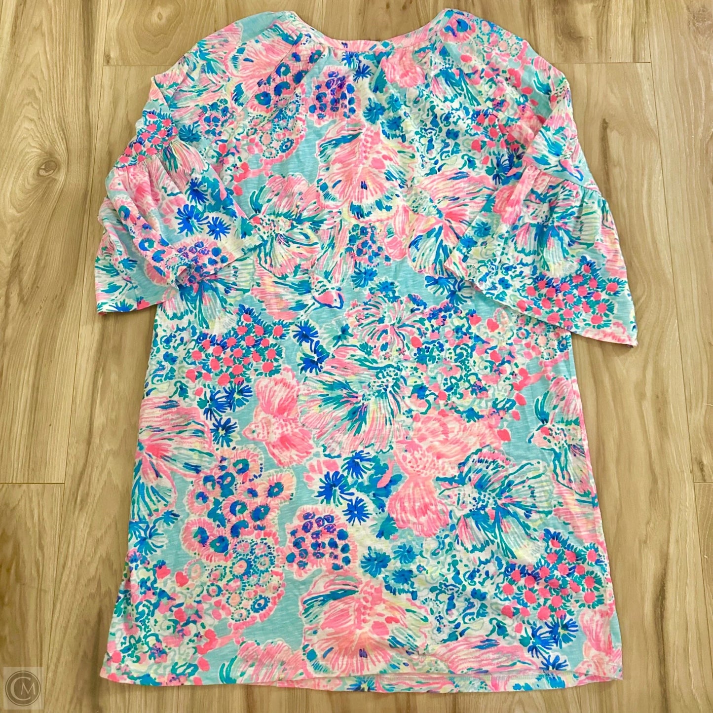 Dress Designer By Lilly Pulitzer In Blue & Pink, Size: L
