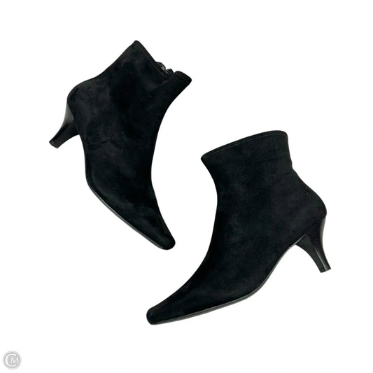 Boots Ankle Heels By Impo In Black, Size: 10