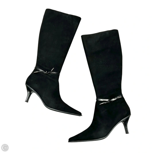 Boots Knee Heels By Circa Joan And David In Black, Size: 10