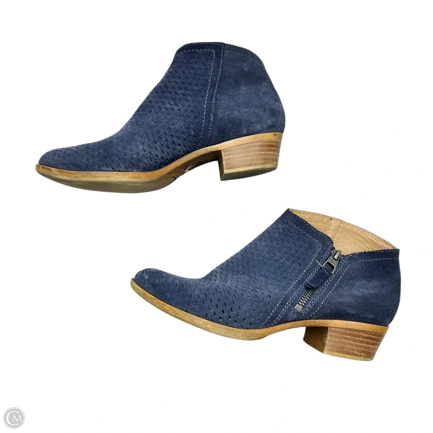 Boots Ankle Heels By Lucky Brand In Navy, Size: 8