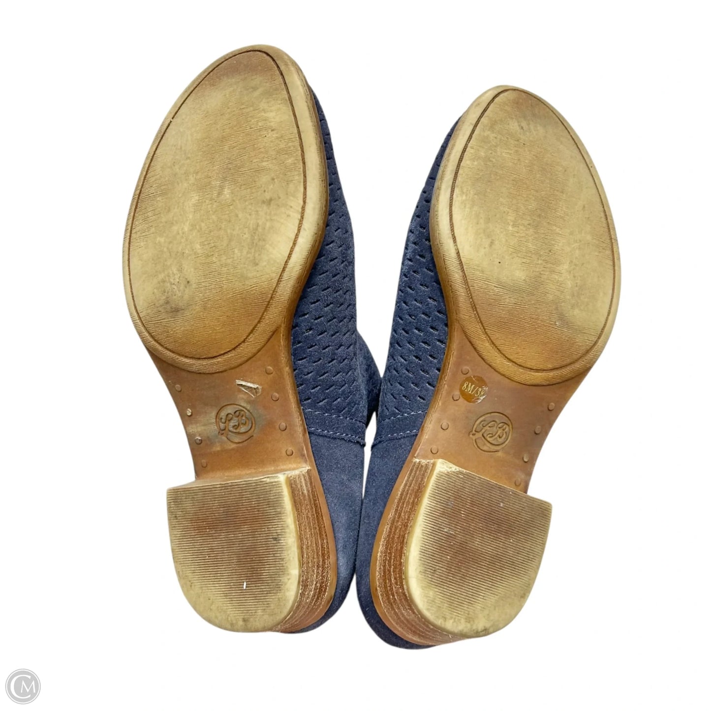 Boots Ankle Heels By Lucky Brand In Navy, Size: 8