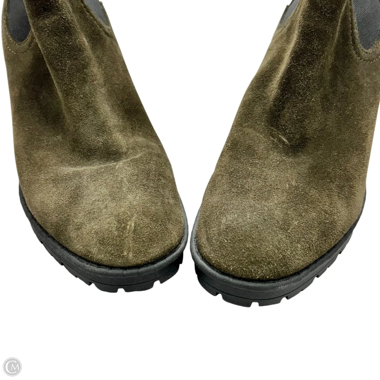 Boots Ankle Heels By Vince In Green, Size: 9.5