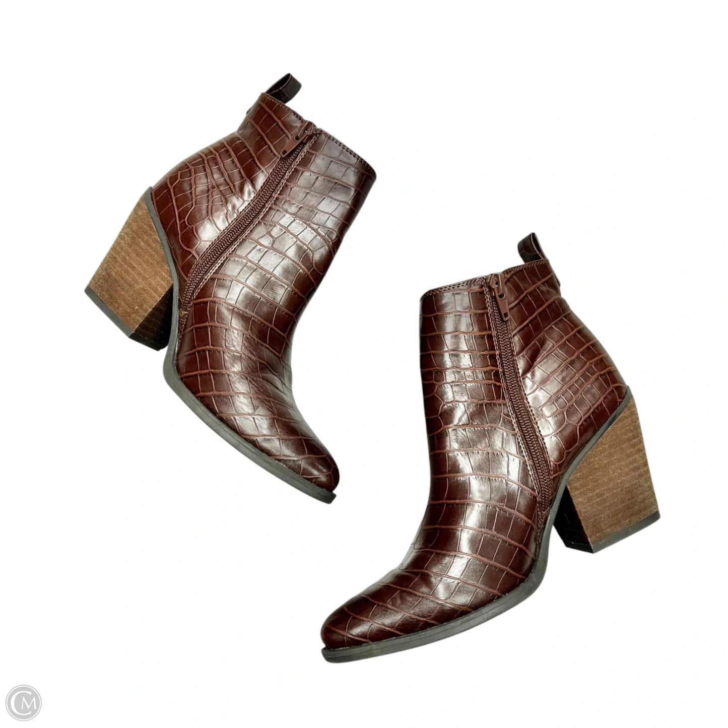 Boots Ankle Heels By Naturalizer In Brown, Size: 6