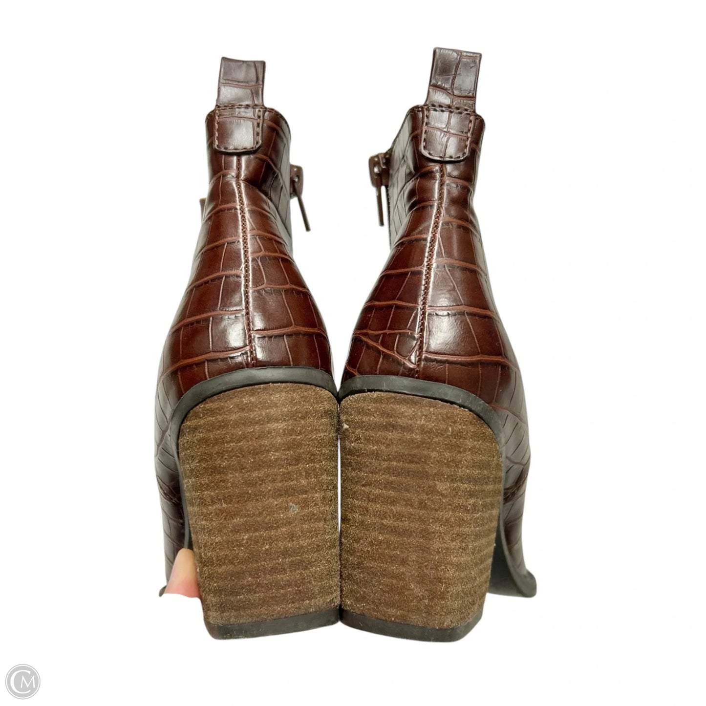 Boots Ankle Heels By Naturalizer In Brown, Size: 6