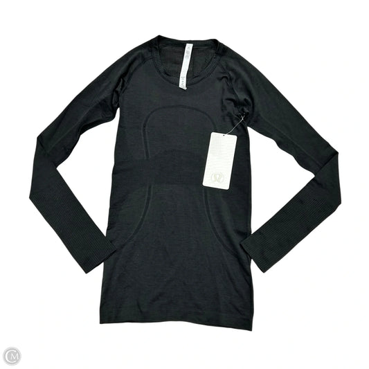 Athletic Top Long Sleeve Crewneck By Lululemon In Black, Size: S