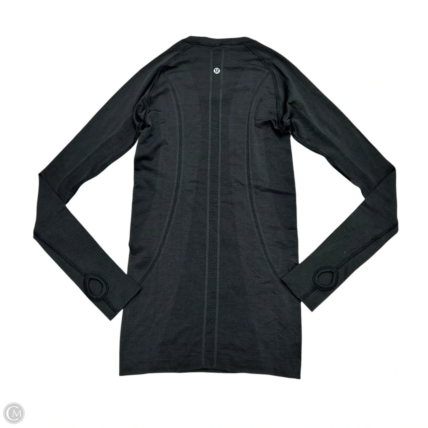 Athletic Top Long Sleeve Crewneck By Lululemon In Black, Size: S