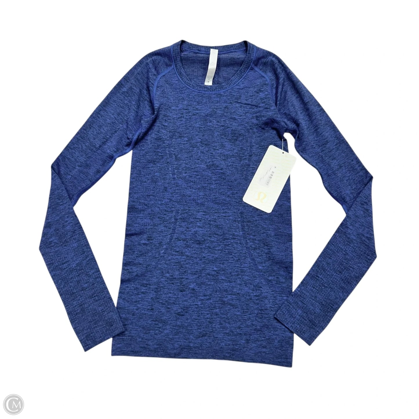 Athletic Top Long Sleeve Crewneck By Lululemon In Blue, Size: S