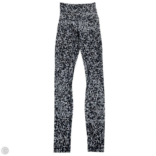 Athletic Leggings By Lululemon In Black & Grey, Size: Xs