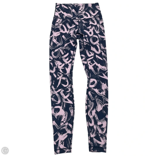 Athletic Leggings By Lululemon In Blue & Purple, Size: S