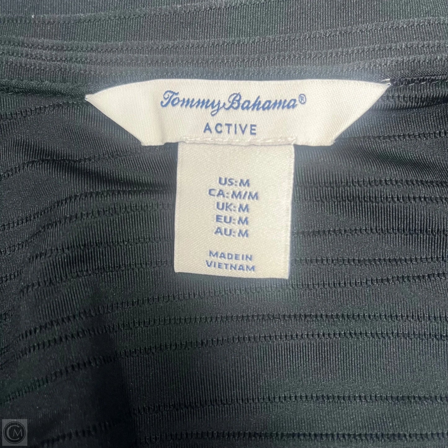 Athletic Jacket By Tommy Bahama In Black, Size: M