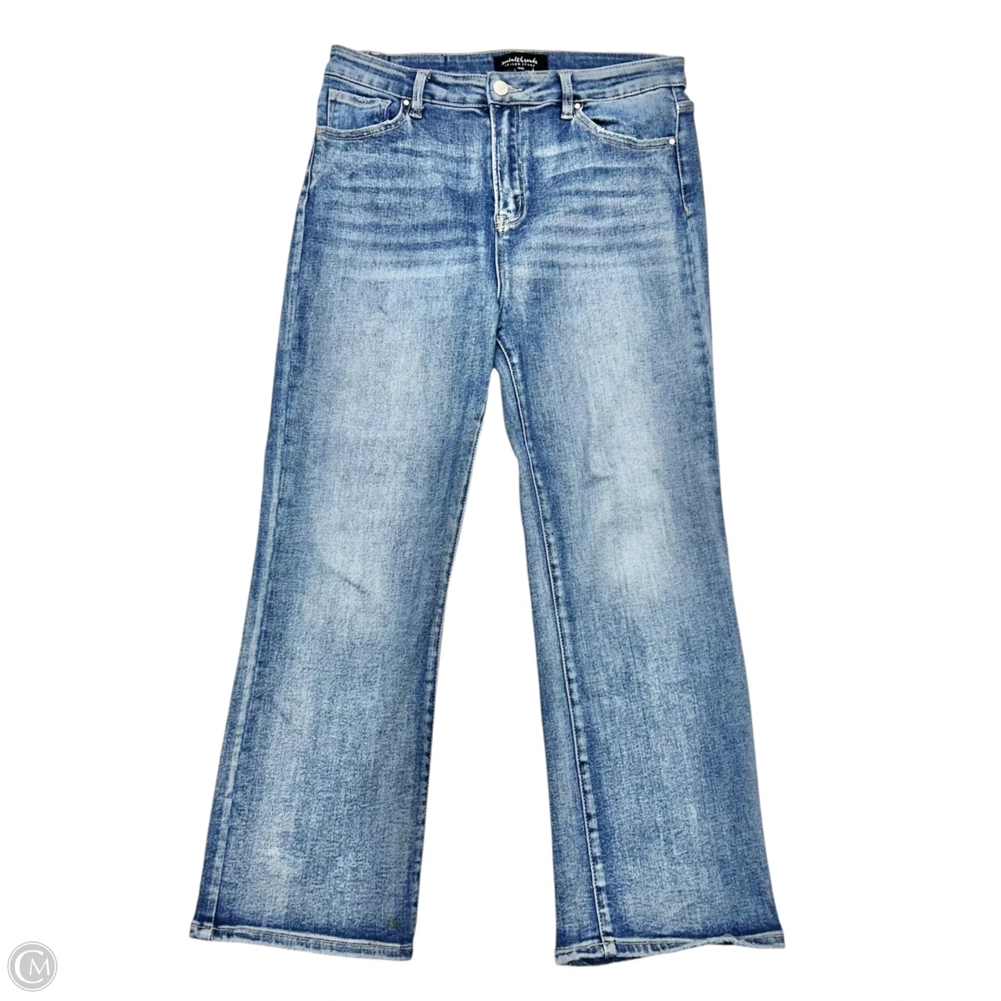 Jeans Straight By Risen In Blue Denim, Size: 14