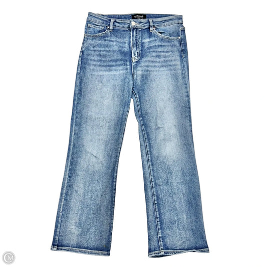 Jeans Straight By Risen In Blue Denim, Size: 14