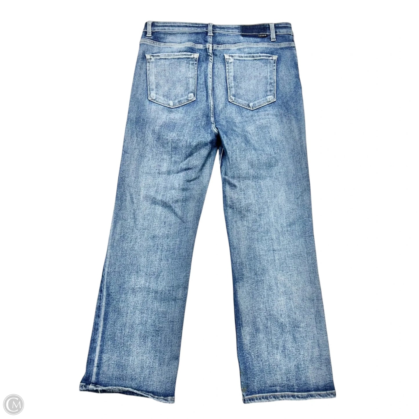 Jeans Straight By Risen In Blue Denim, Size: 14