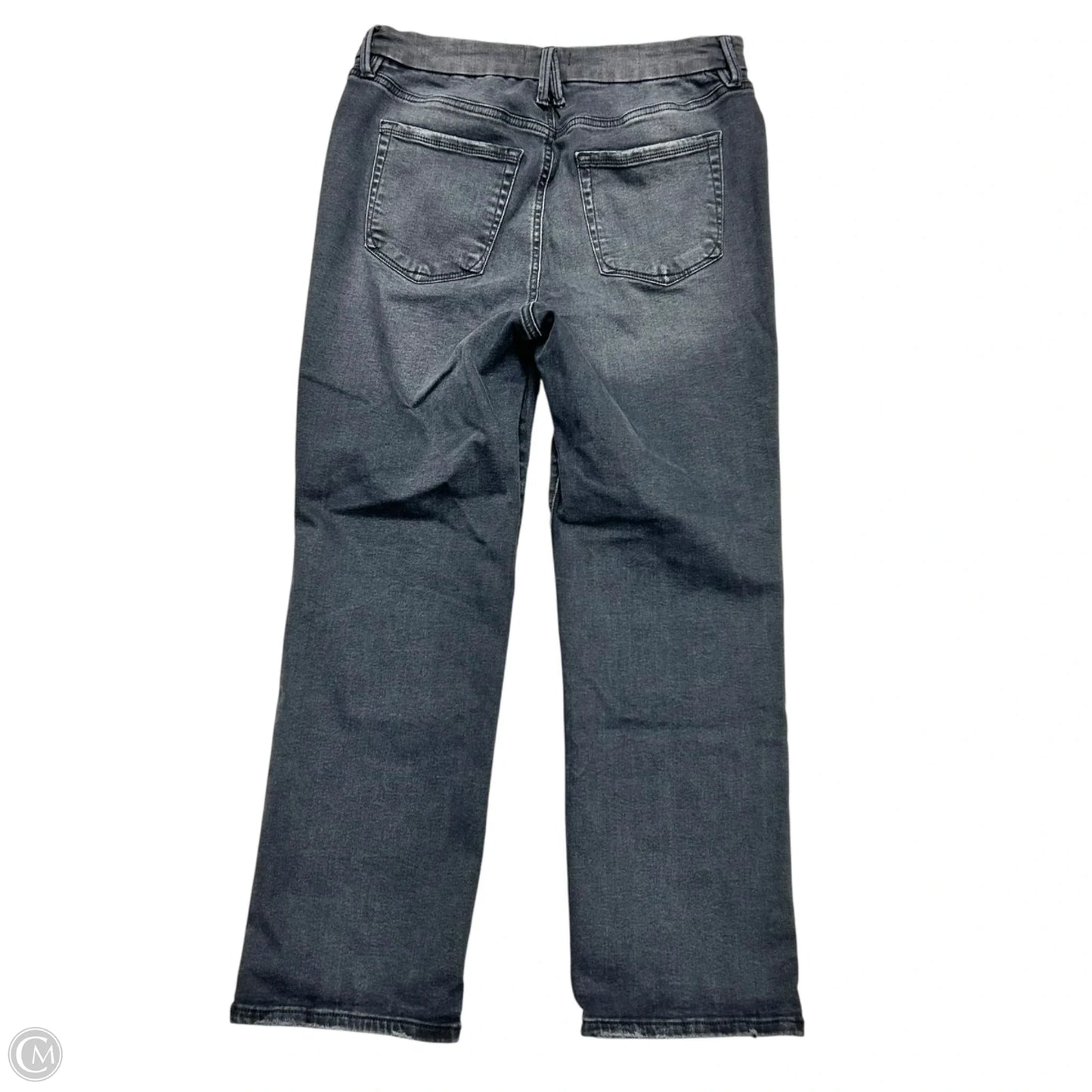 Jeans Wide Leg By Good American In Black Denim, Size: Xl