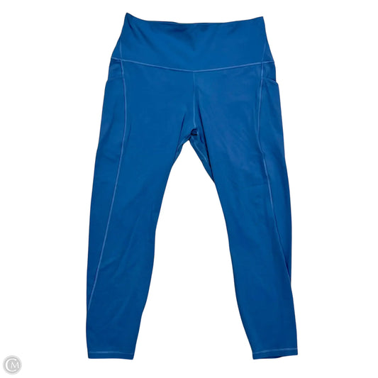 Athletic Leggings By Lululemon In Blue, Size: Xl