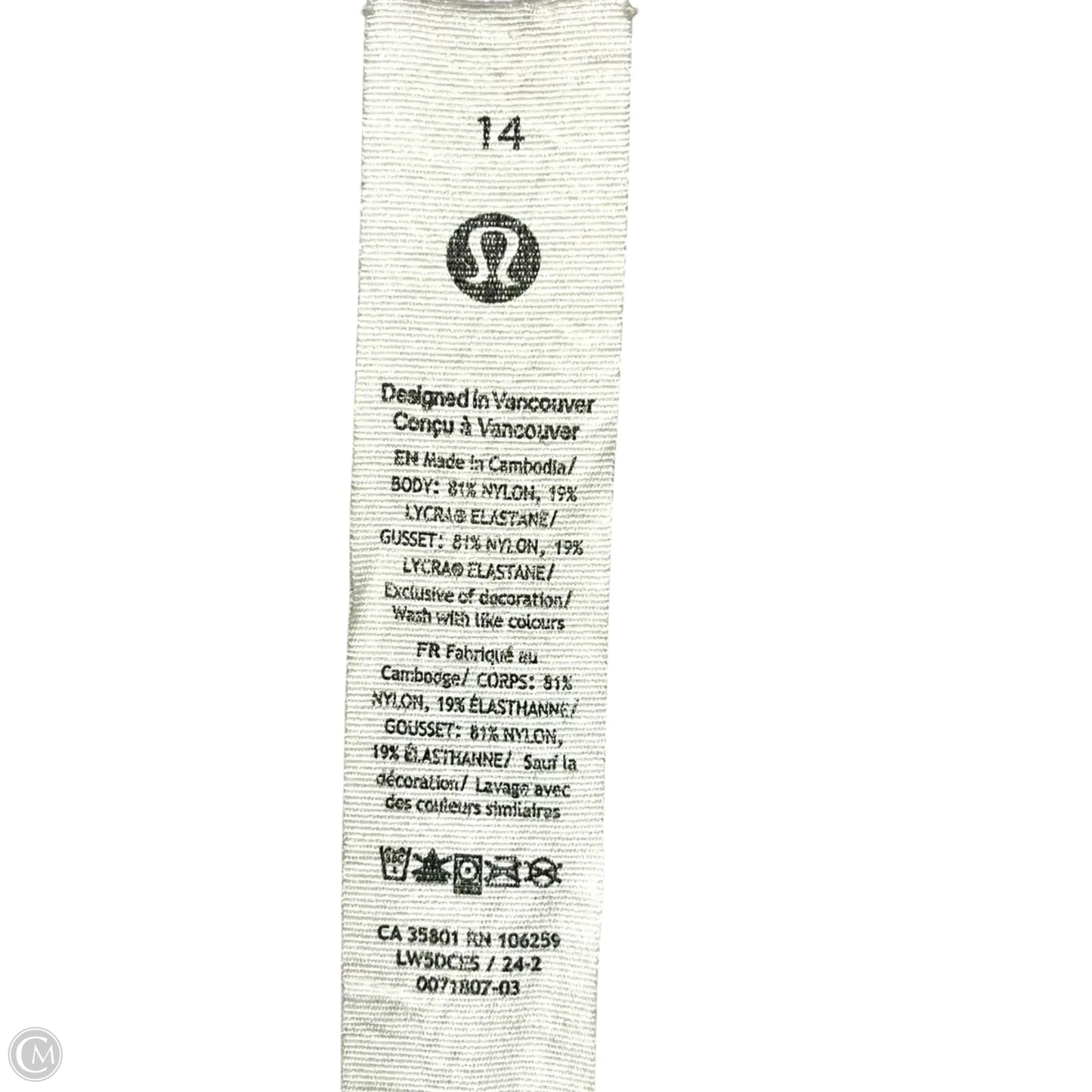Athletic Leggings By Lululemon In Blue, Size: Xl