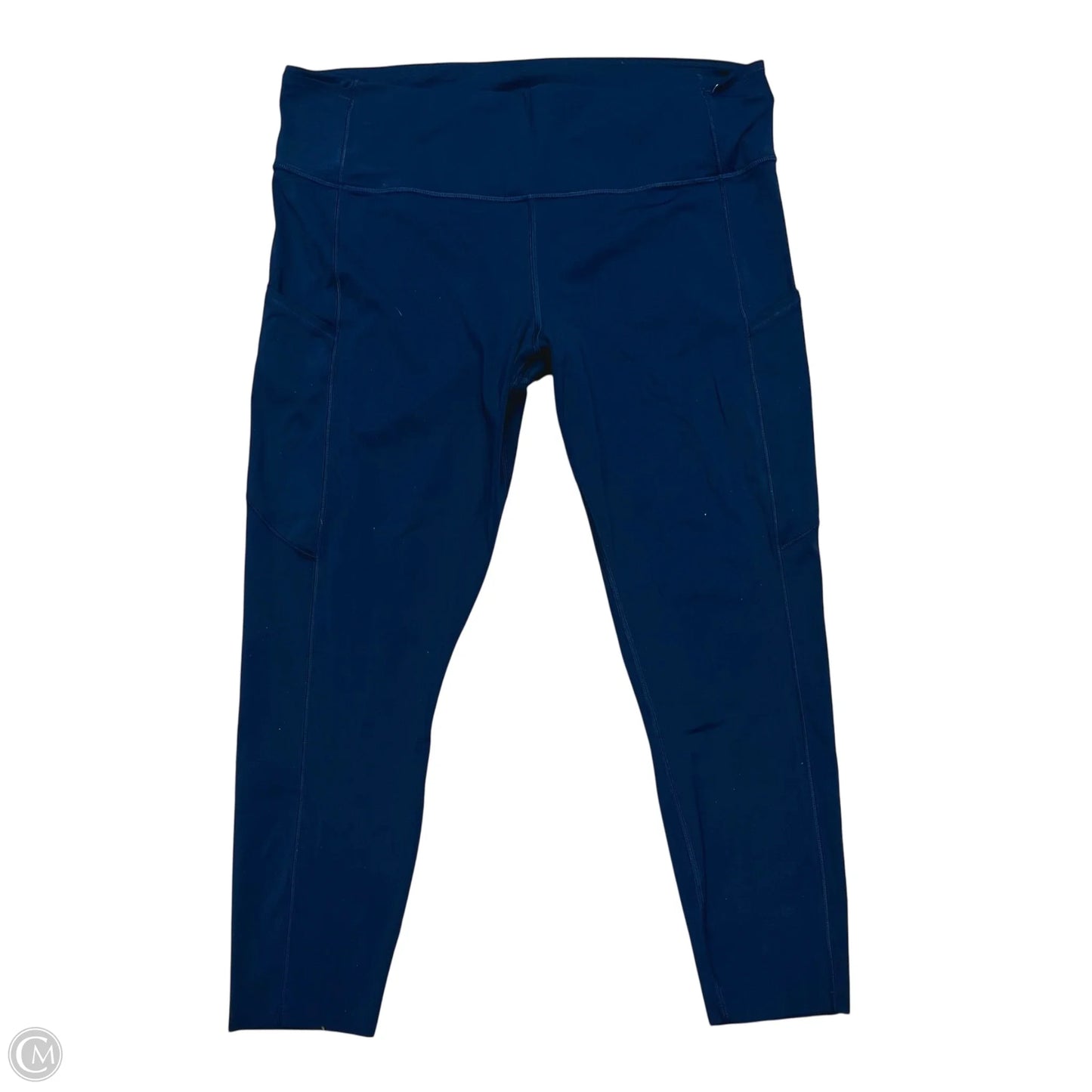 Athletic Leggings By Lululemon In Navy, Size: Xl