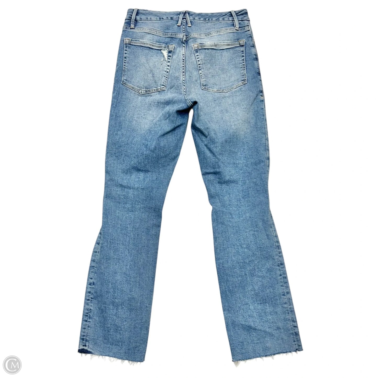 Jeans Flared By Good American In Blue Denim, Size: 6