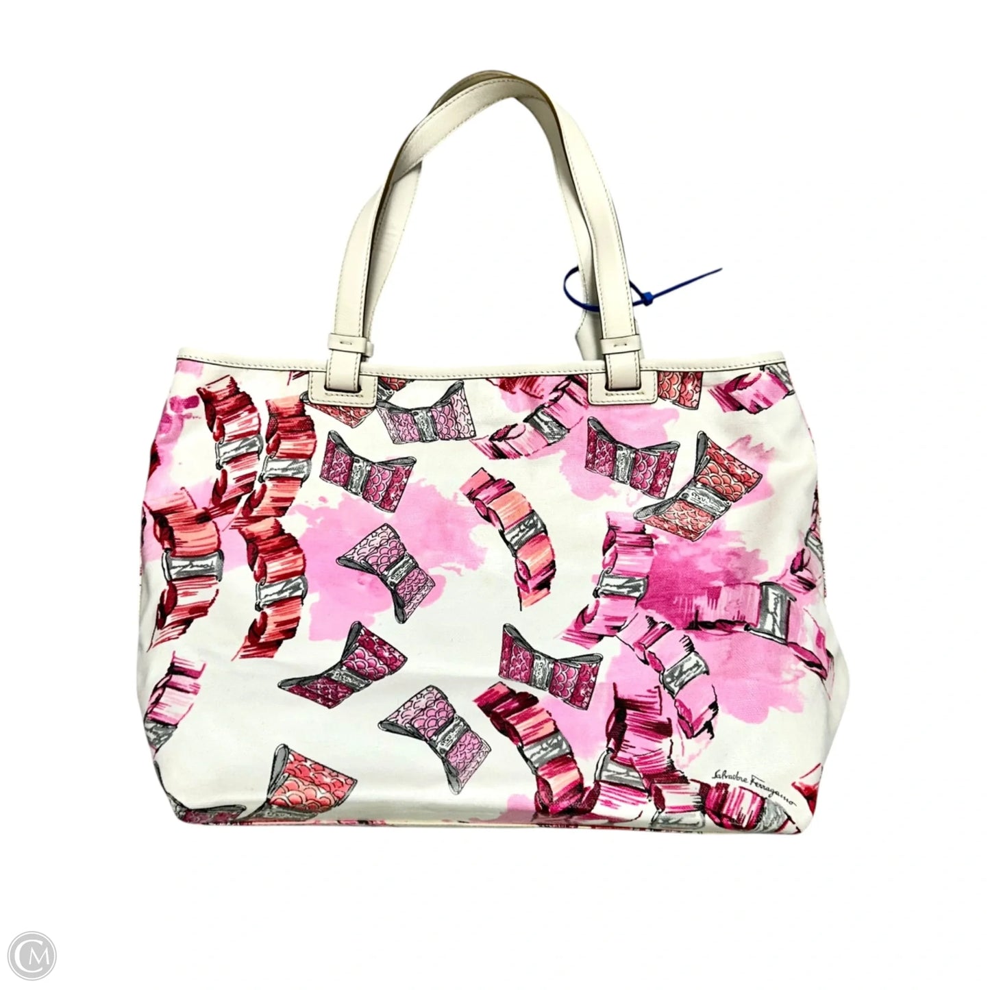 Tote Luxury Designer By Ferragamo, Size: Medium