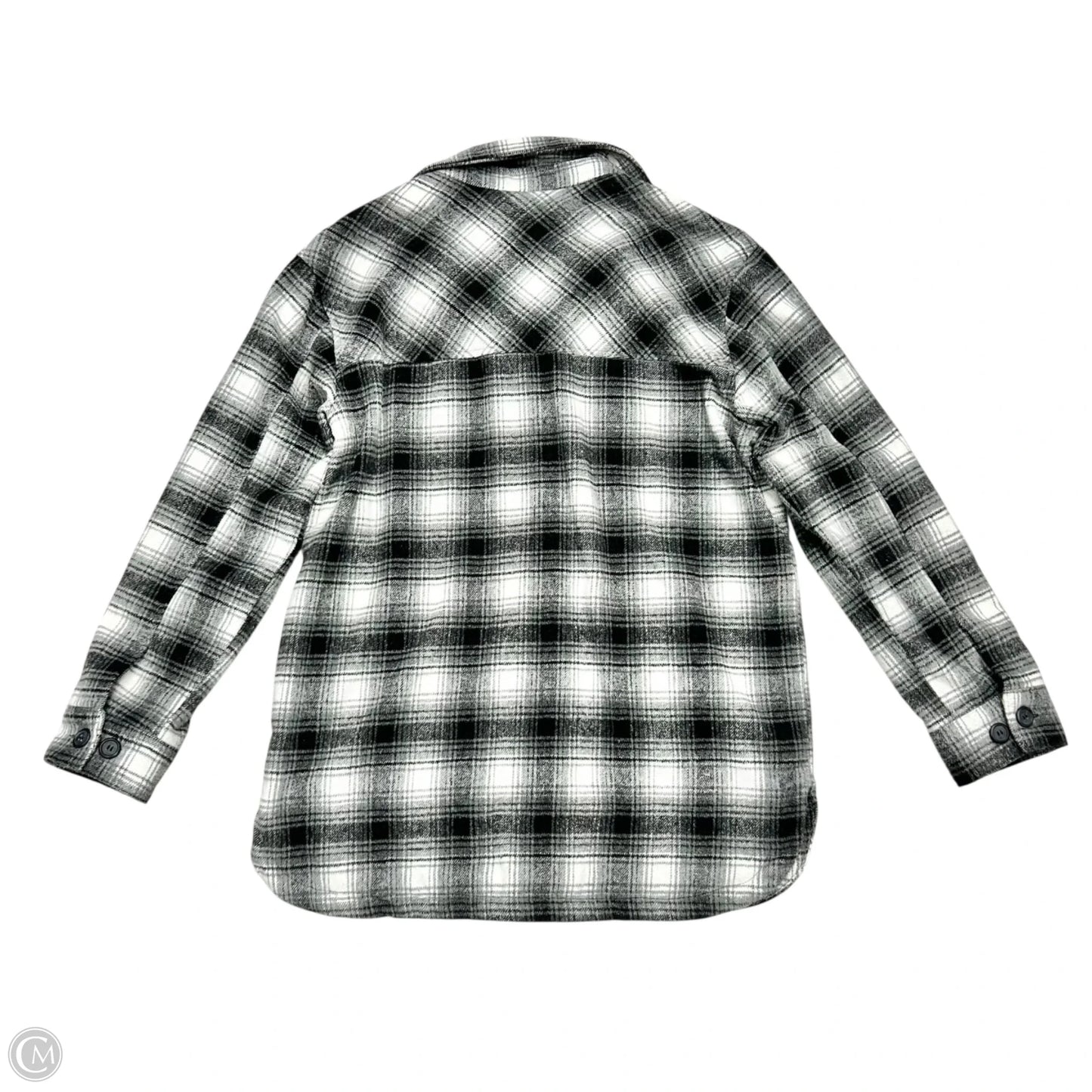 Jacket Shirt By Thread And Supply In Black & White, Size: M