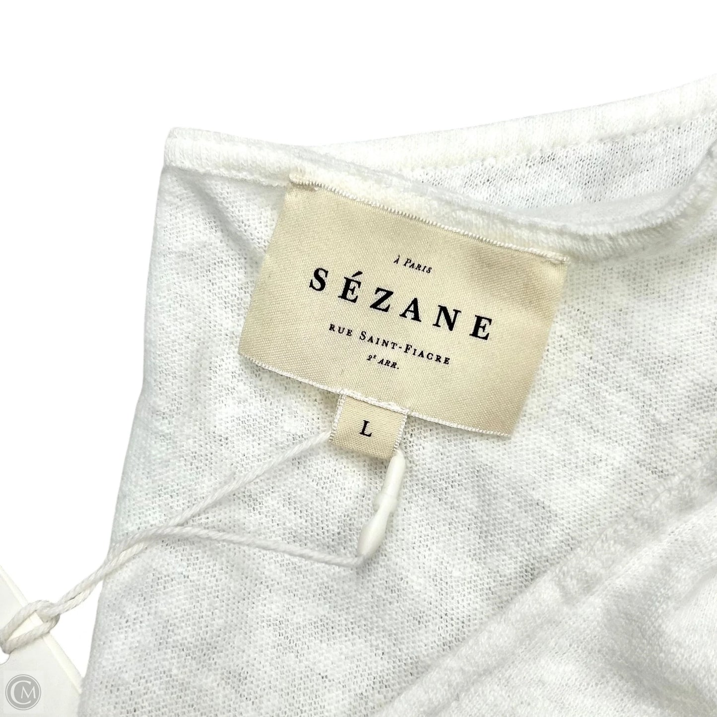Top Short Sleeve By Sezane In White, Size: L
