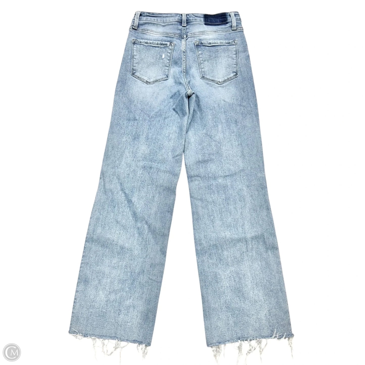 Jeans Wide Leg By Vervet In Blue Denim, Size: 4