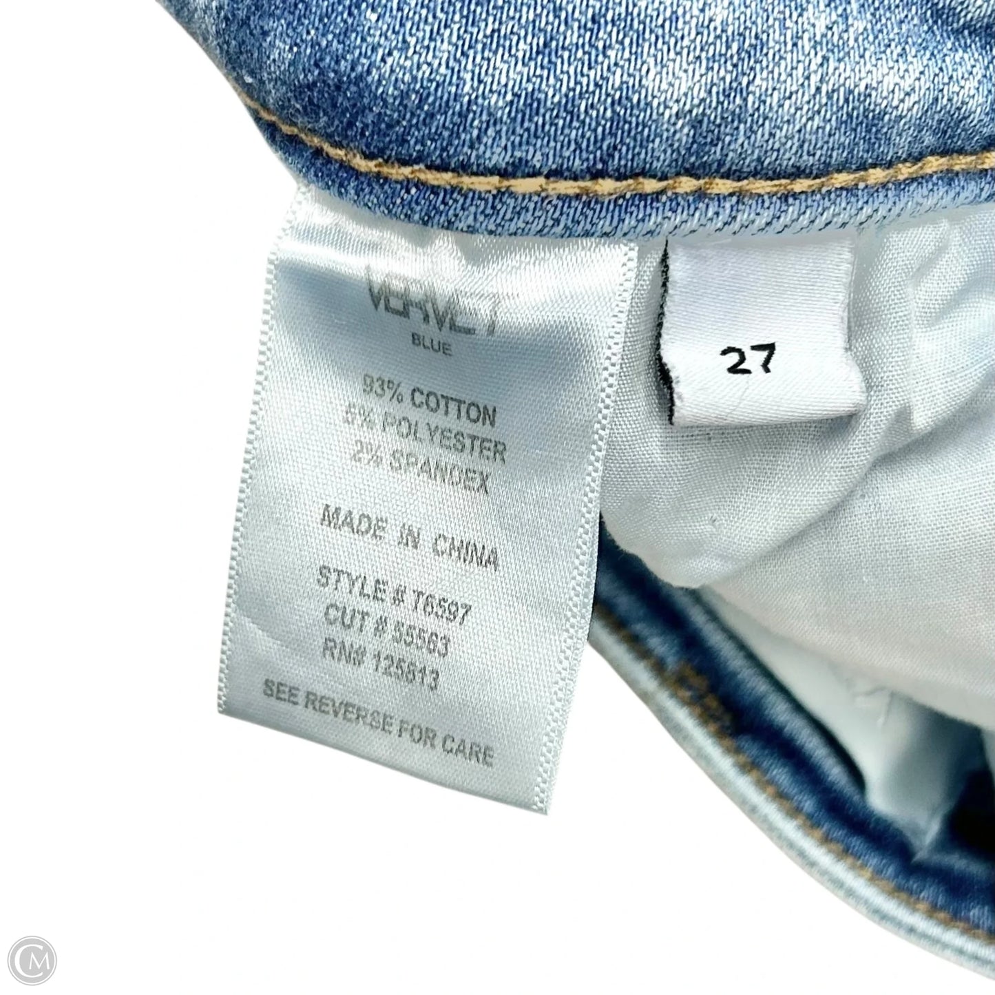 Jeans Wide Leg By Vervet In Blue Denim, Size: 4