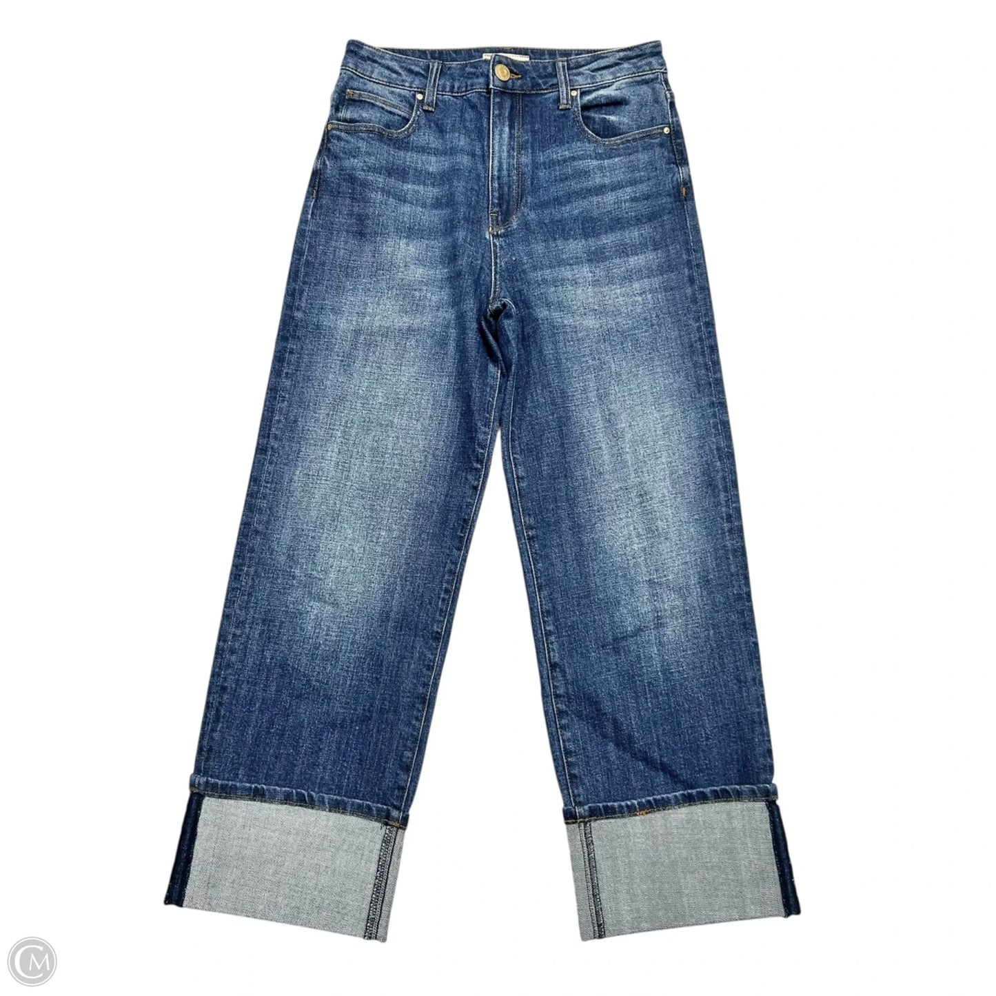Jeans Wide Leg By Kut In Blue Denim, Size: 0