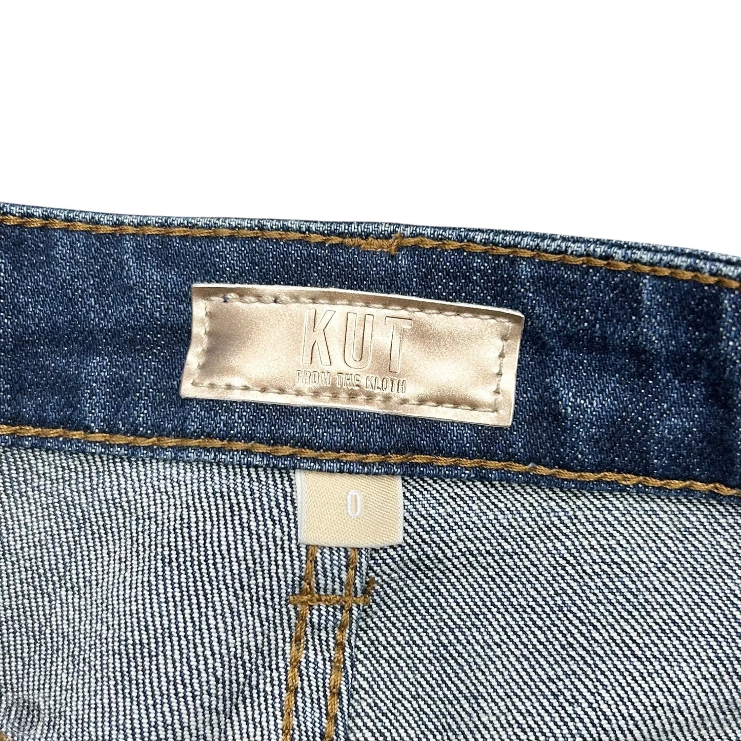 Jeans Wide Leg By Kut In Blue Denim, Size: 0