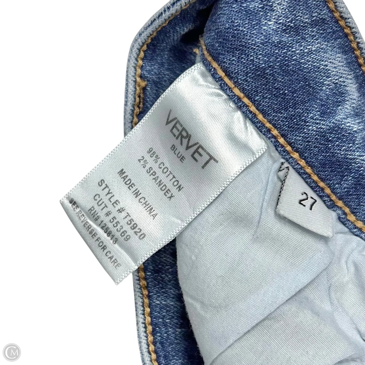 Jeans Wide Leg By Vervet In Blue Denim, Size: 4