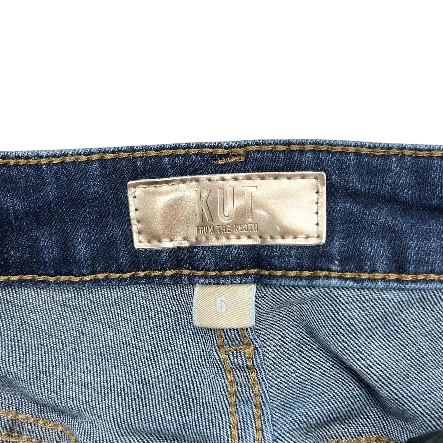 Jeans Wide Leg By Kut In Blue Denim, Size: 6