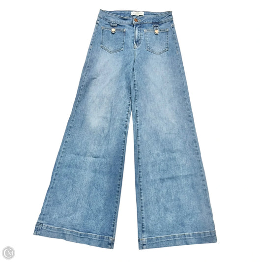 Jeans Wide Leg By Risen Jeans In Blue Denim, Size: 2