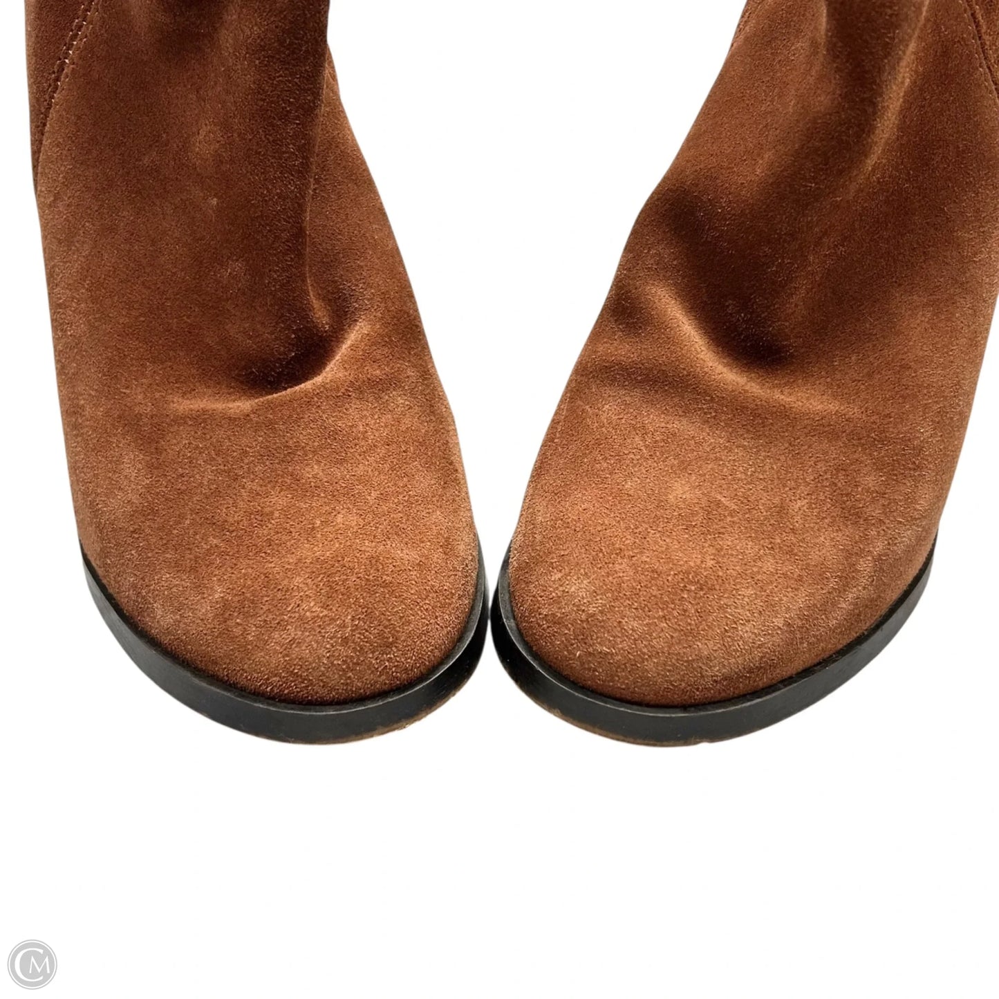 Boots Ankle Heels By Gusto In Brown, Size: 6.5