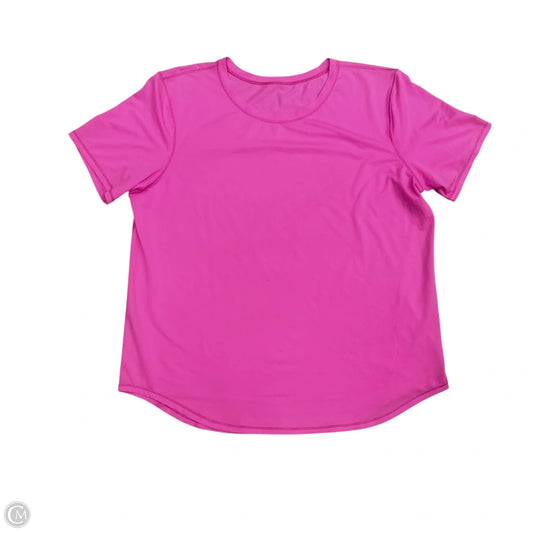 Athletic Top Short Sleeve By Lululemon In Pink, Size: S