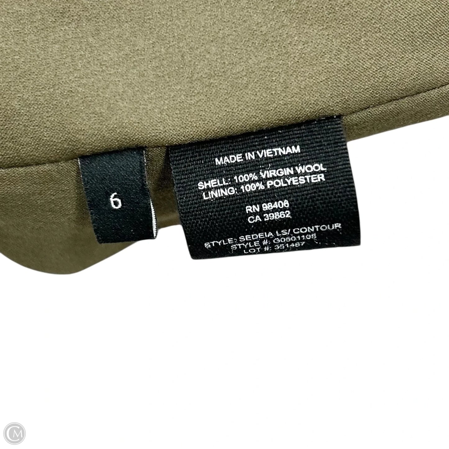 Blazer By Theory In Green, Size: S