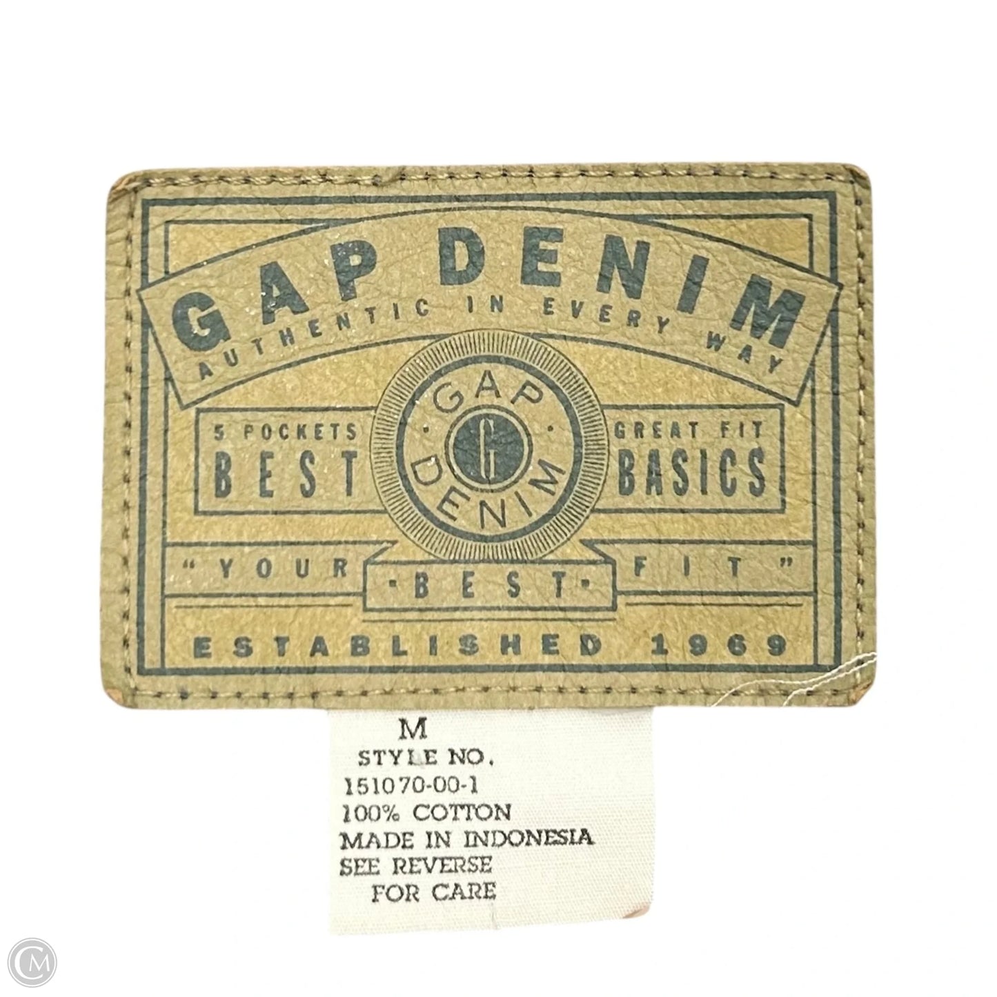 Jacket Denim By Gap In Blue Denim, Size: M
